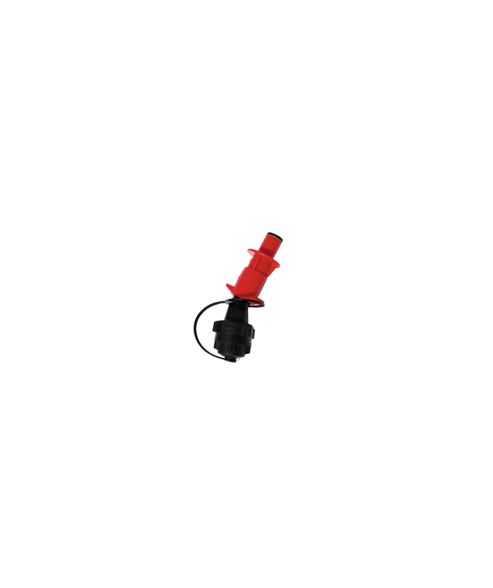Sicherheits-Einfüllsystem für Benzinkanister schwarz / rot Ausgießer  HÜNERSDORFF E85 Sprit